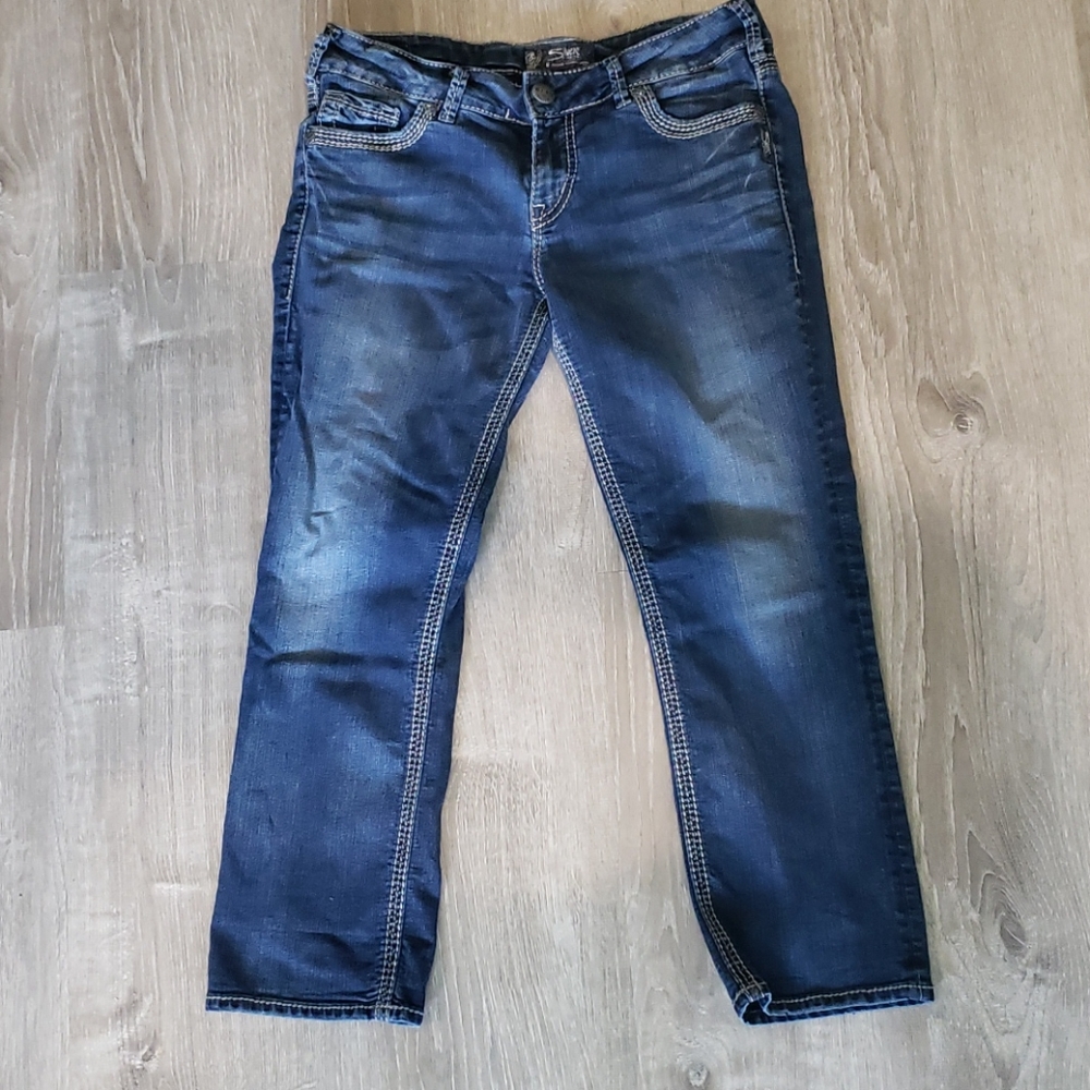 Silver Suki Capri